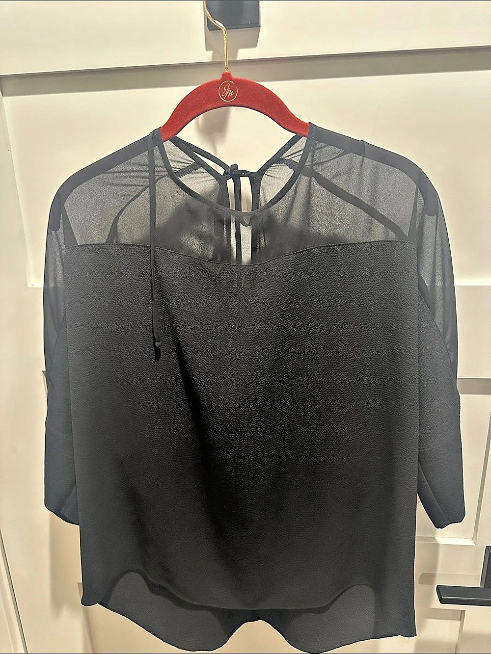 Black Sheer Blouse